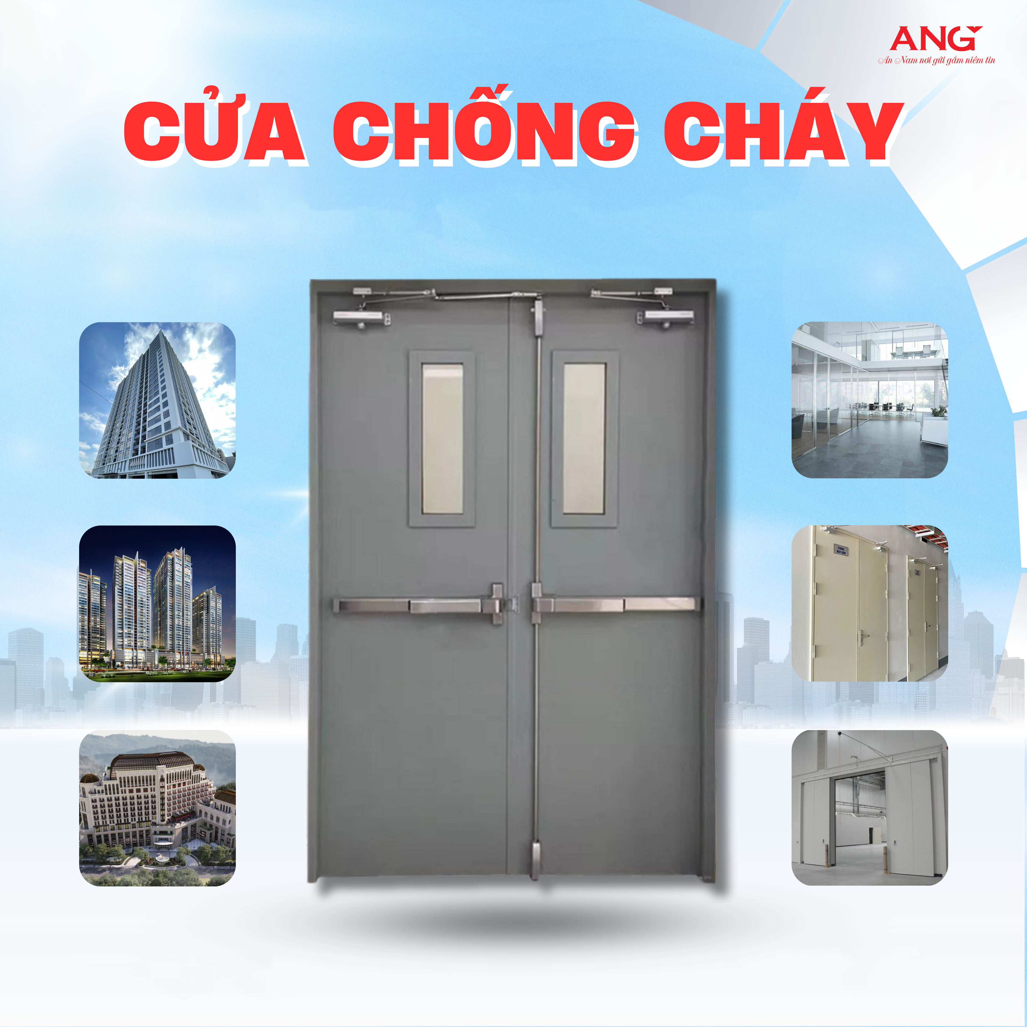 Cửa thoát hiểm chống cháy: 5 lưu ý cần biết!